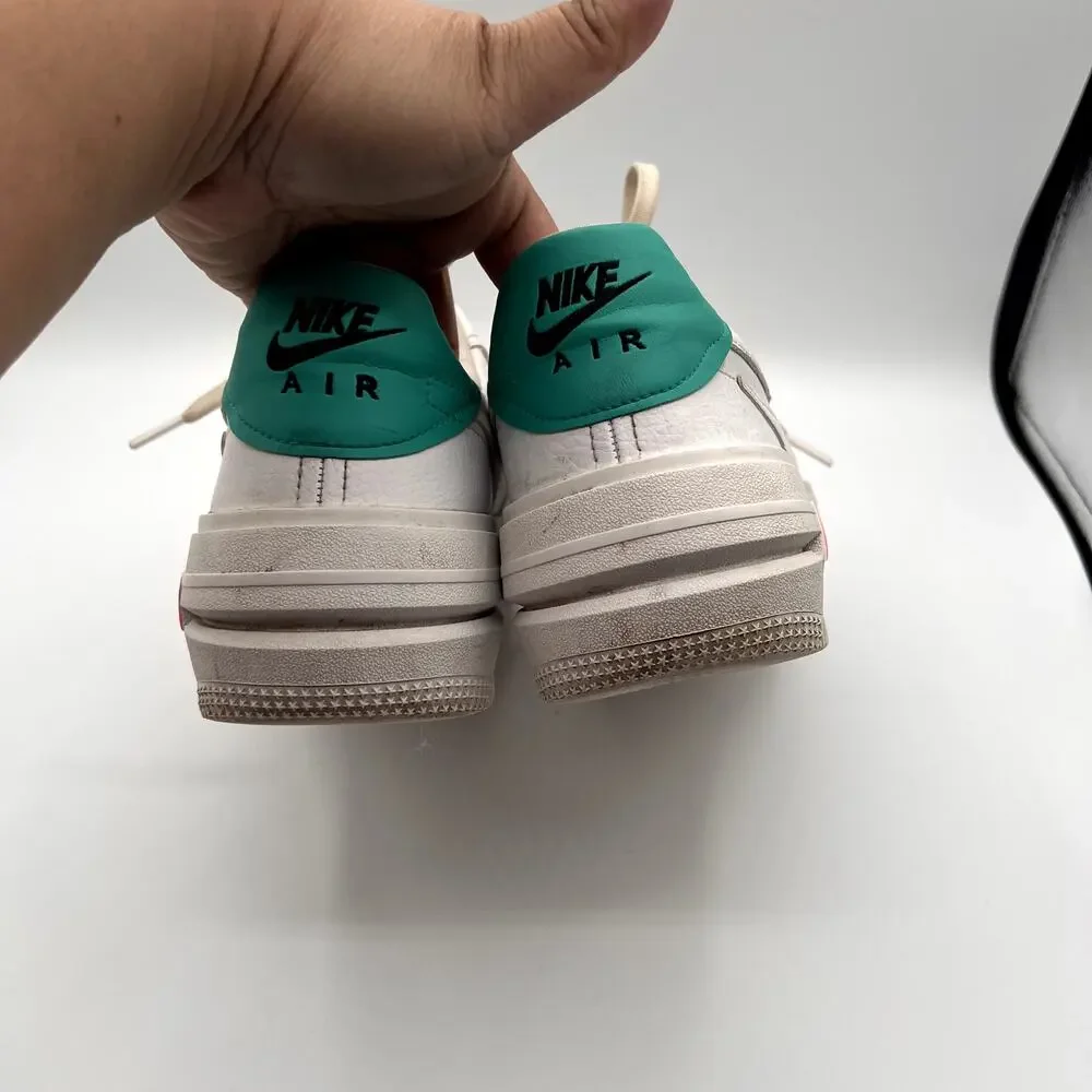 NIKE Air Force 1 PLT.OR.ORM White Jade Pink Womens Sneakers